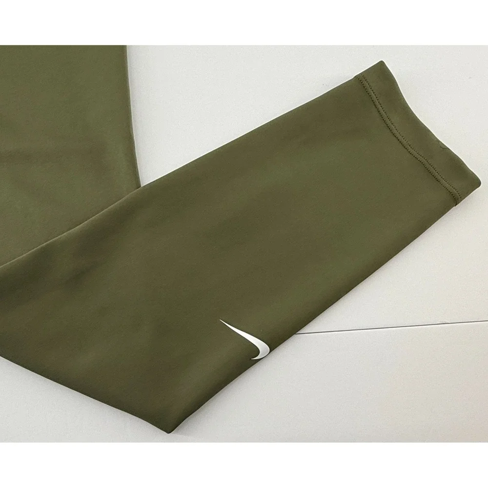 Nike Girls  Youth Large Dri Fit Leggings Olive Green High Rise Athletic Training
